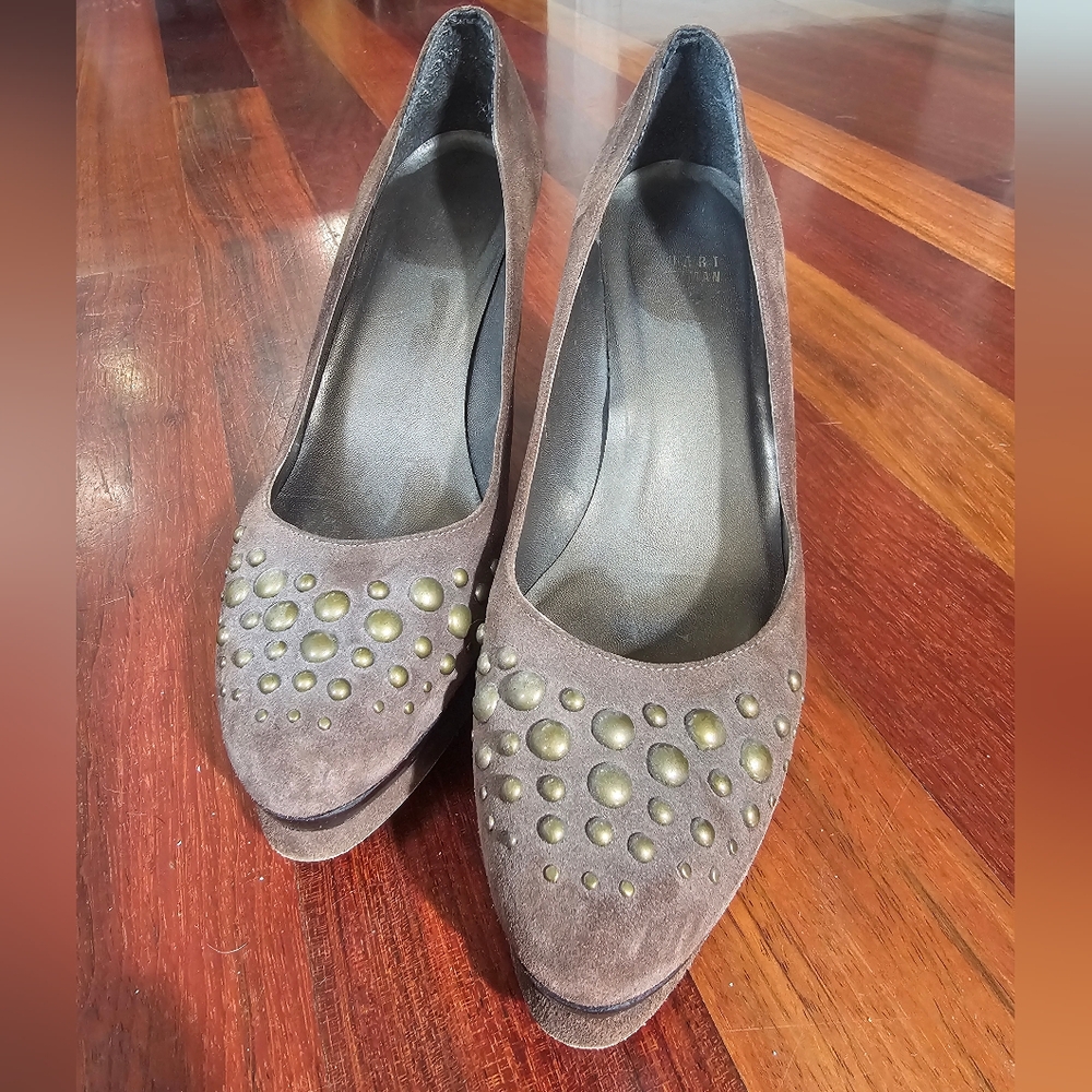 Stuart Weitzman Suede Platform Pumps Size 8